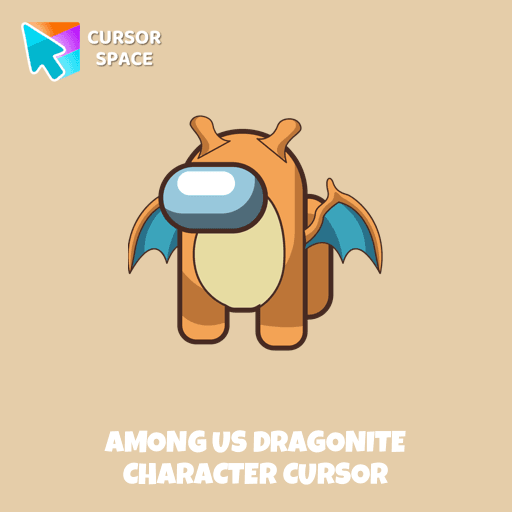 Among Us Dragonite Character cursor pointer cursor